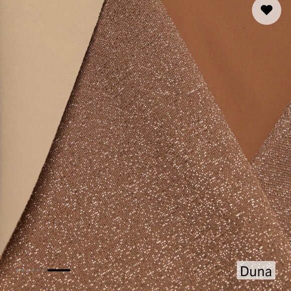 Chiara Boni La Petite Robe Kerolyn Belted Lurex Jumpsuit in Duna - Picture 6 of 6